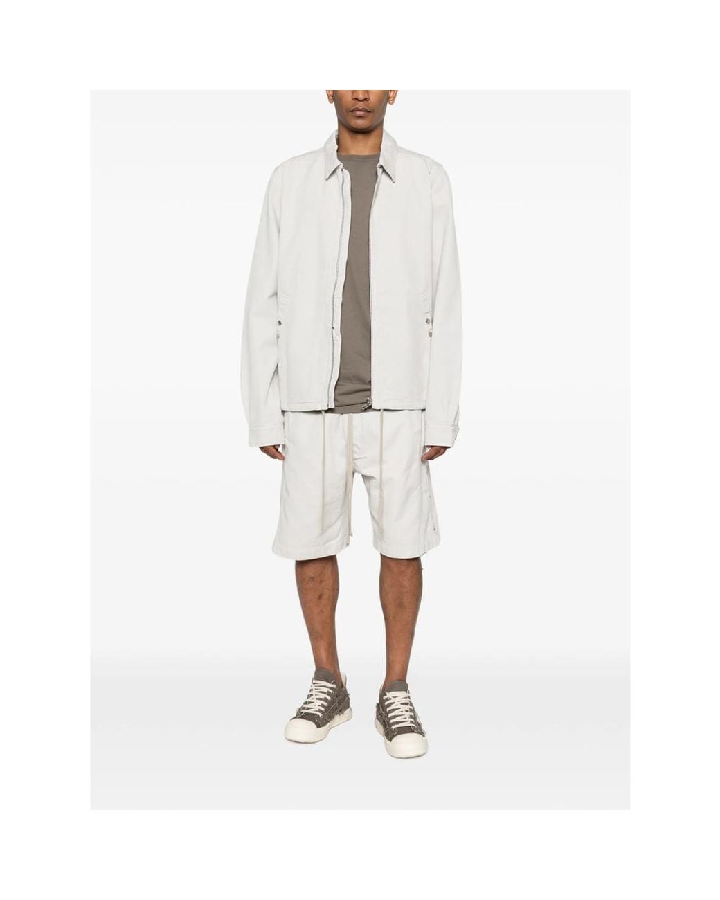 Rick Owens White Drkshdw Neutrals Jackets for men