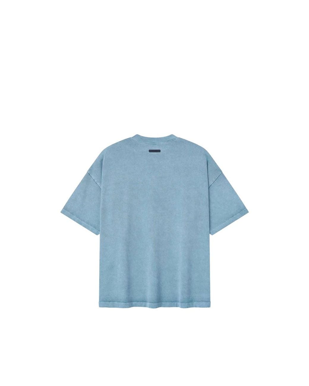Fear Of God Blue T-Shirt Cotton Crew Neck for men