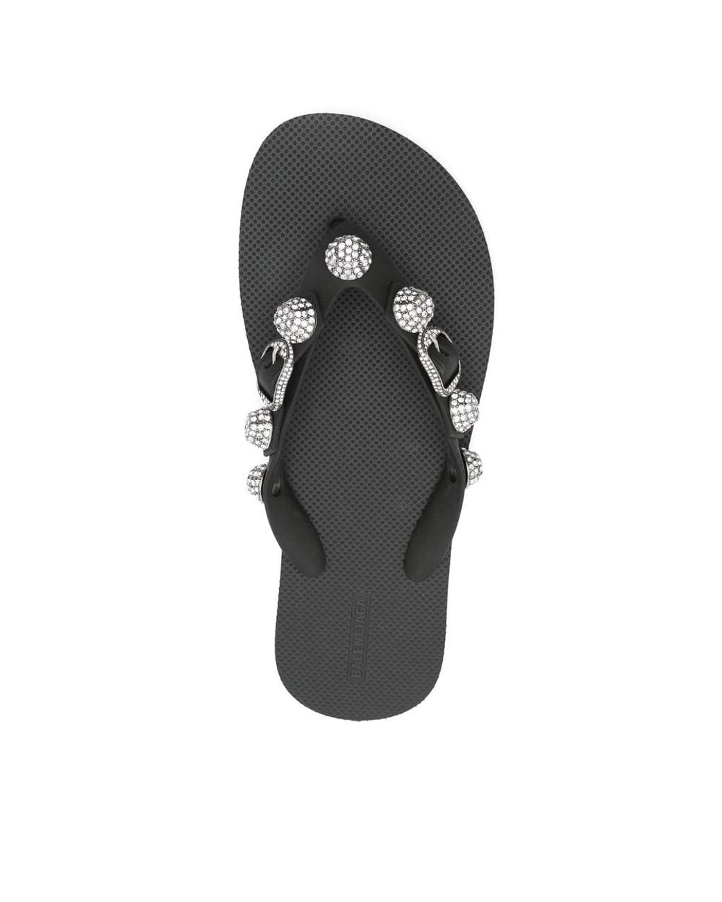 Balenciaga Black Flip-Flops & Slides