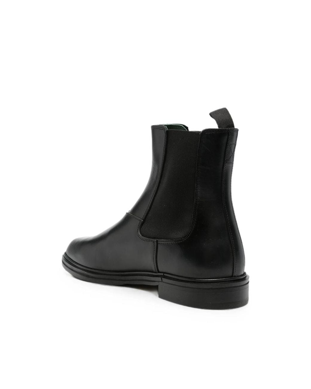 VINNY'S Black Elasticated-Side Panel Boots for men