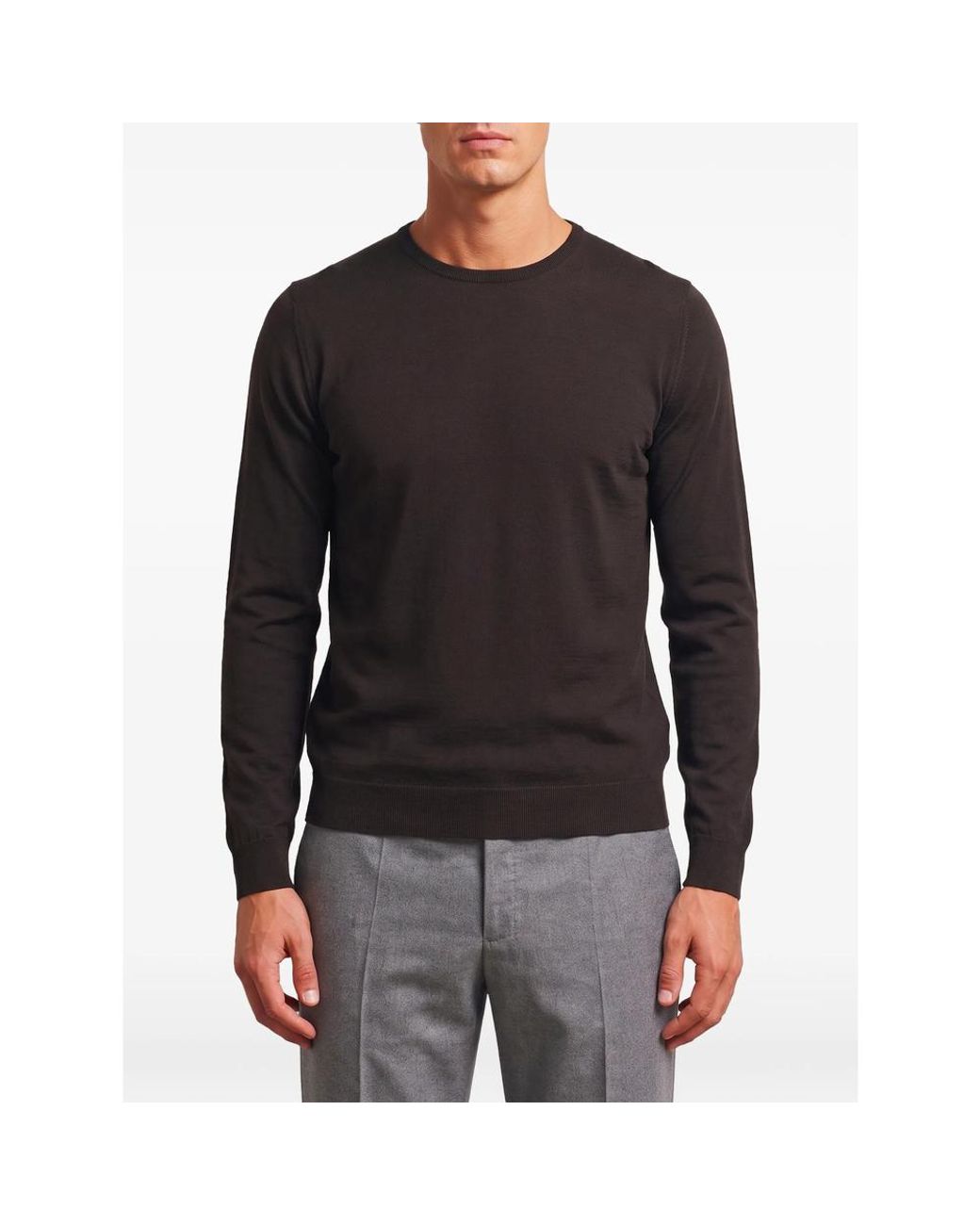 John Smedley Blue Lundy Crew-Neck Sweater for men