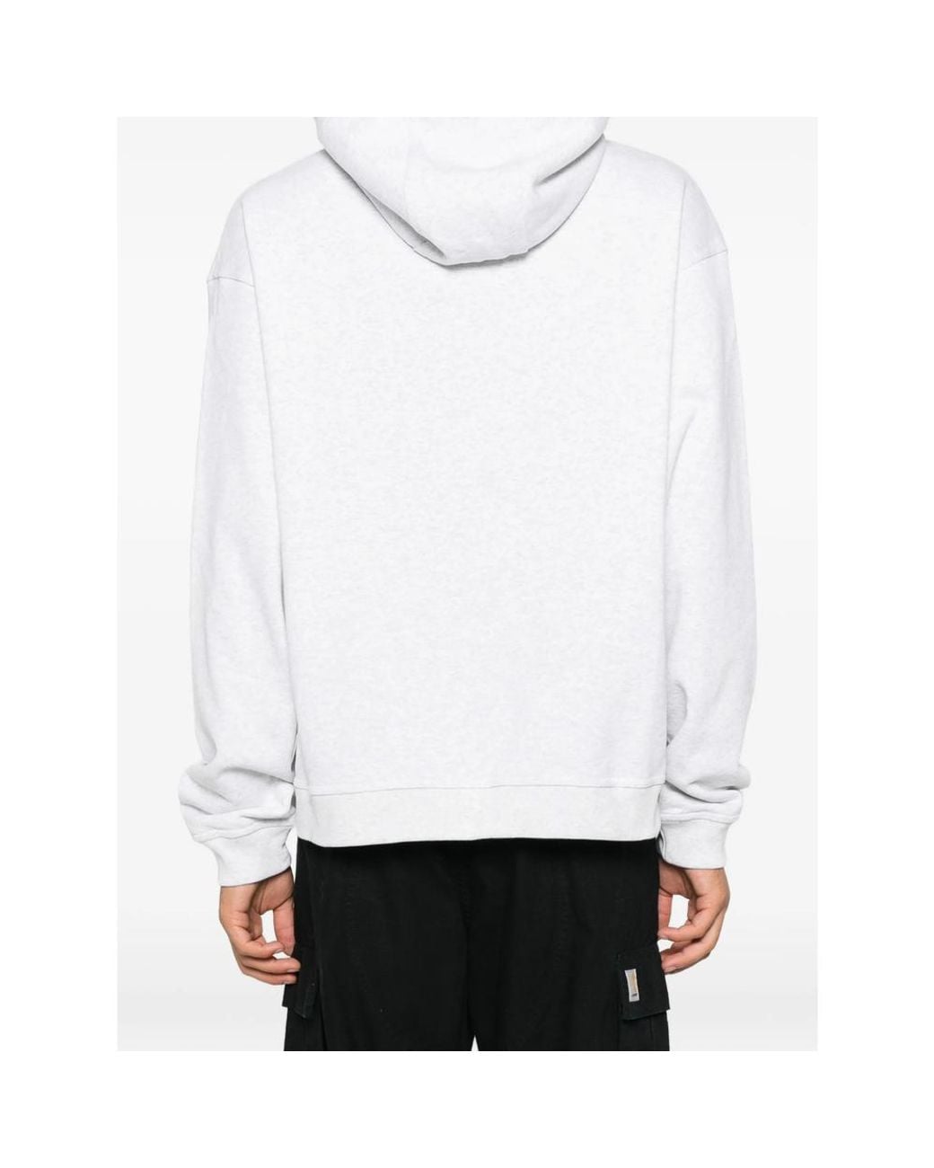 Nike White Slogan-Print Drawstring Hoodie for men
