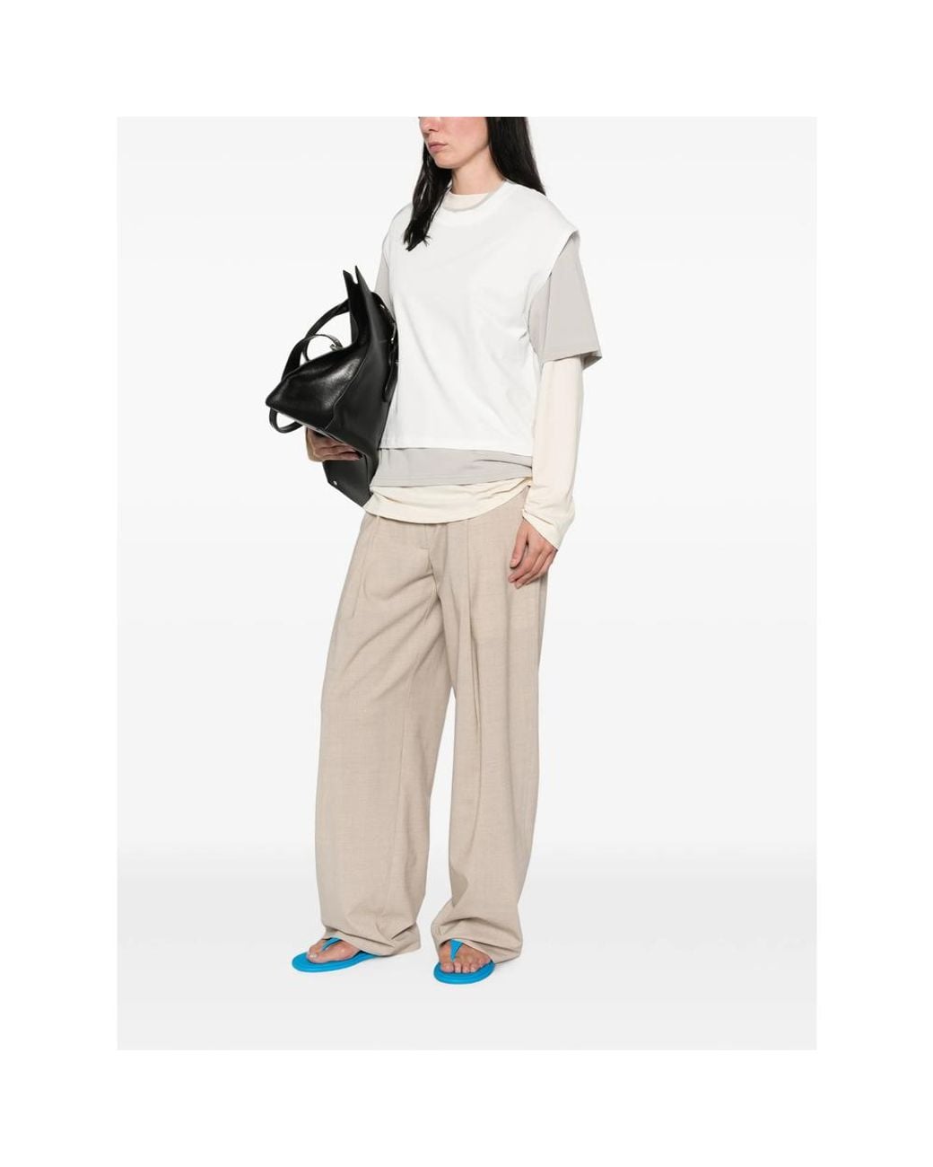 LA PISCINE White Layered Long-Sleeve T-Shirt Set Of Three