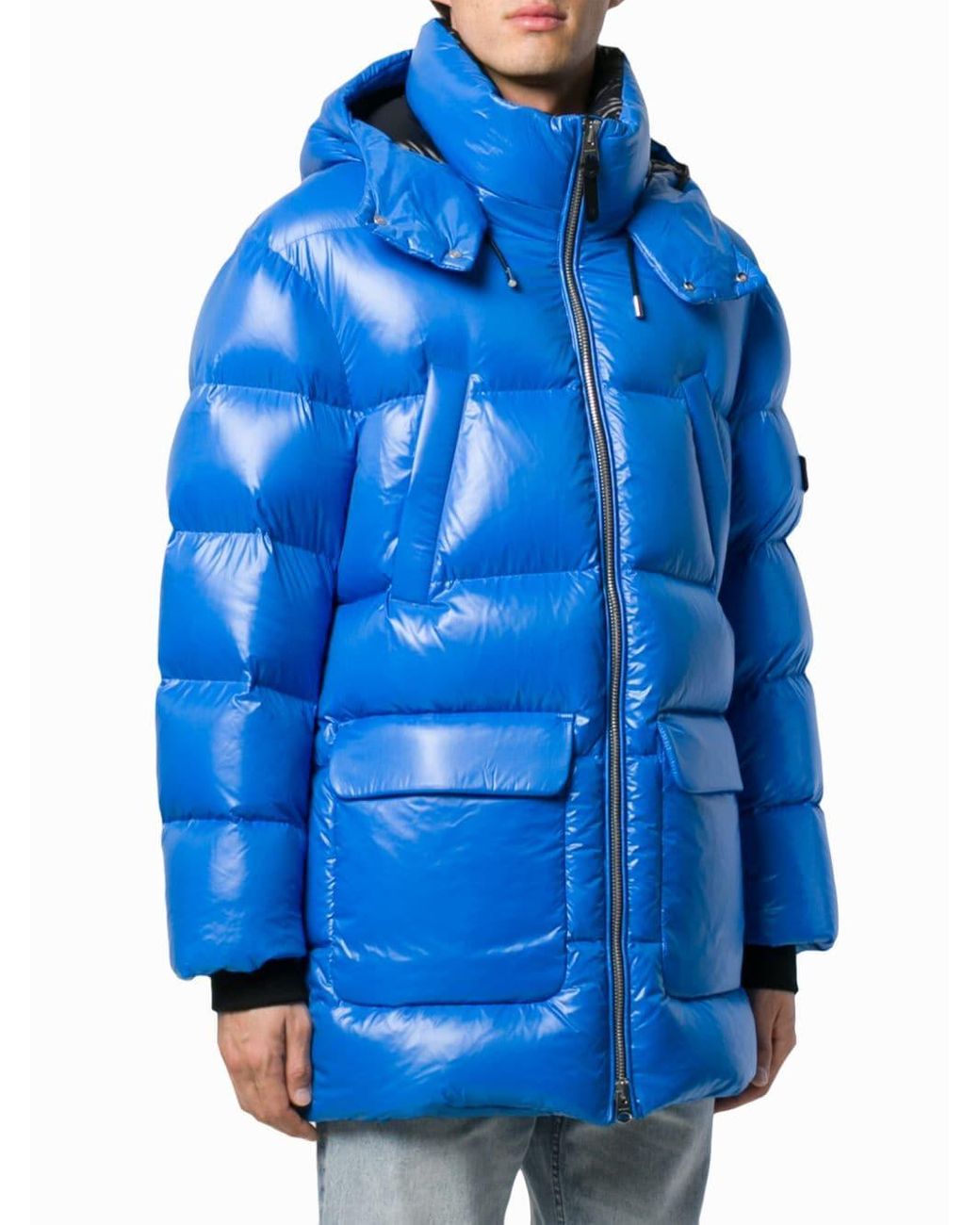 mackage blue puffer