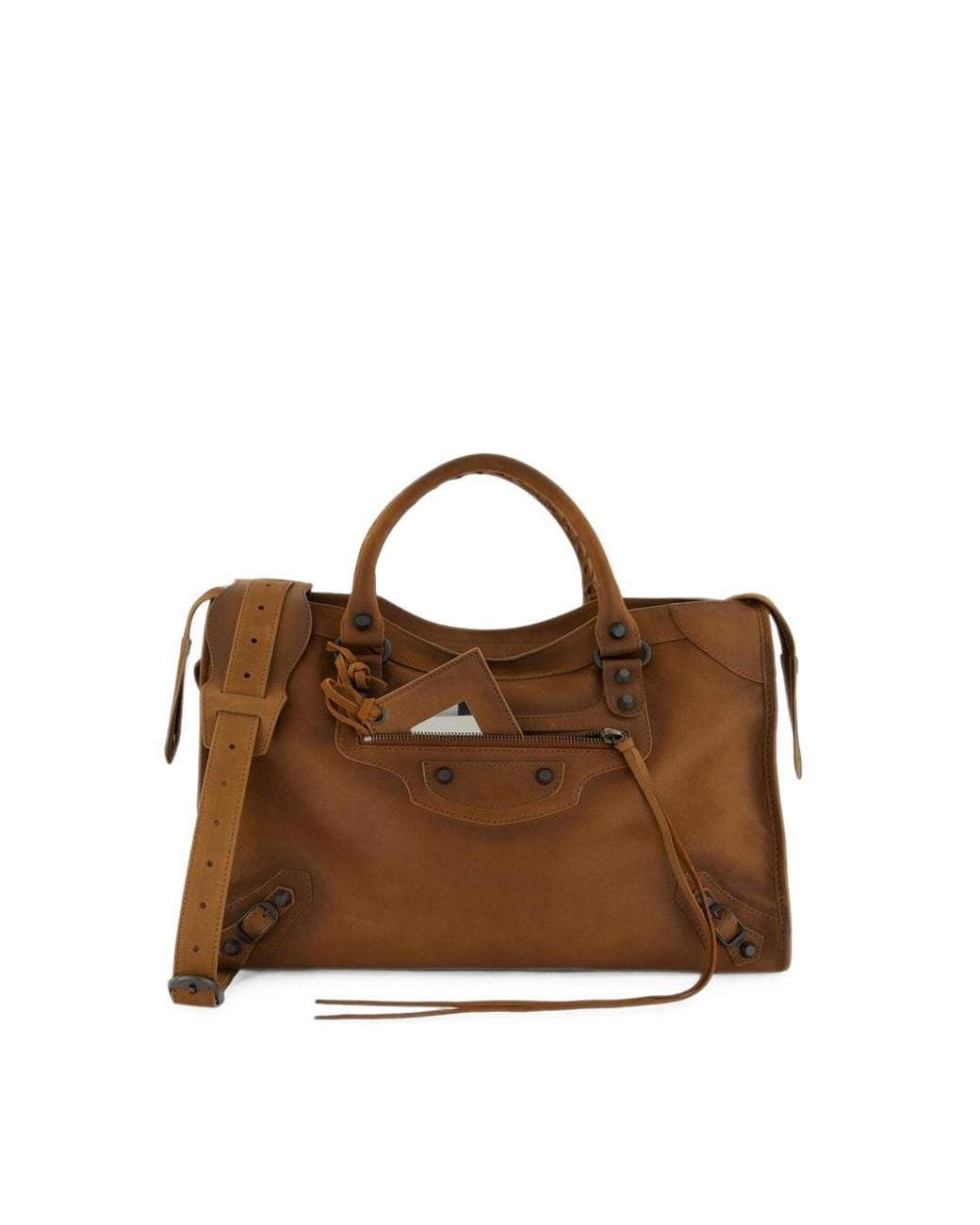 Balenciaga Brown Medium Le City Tote Bag