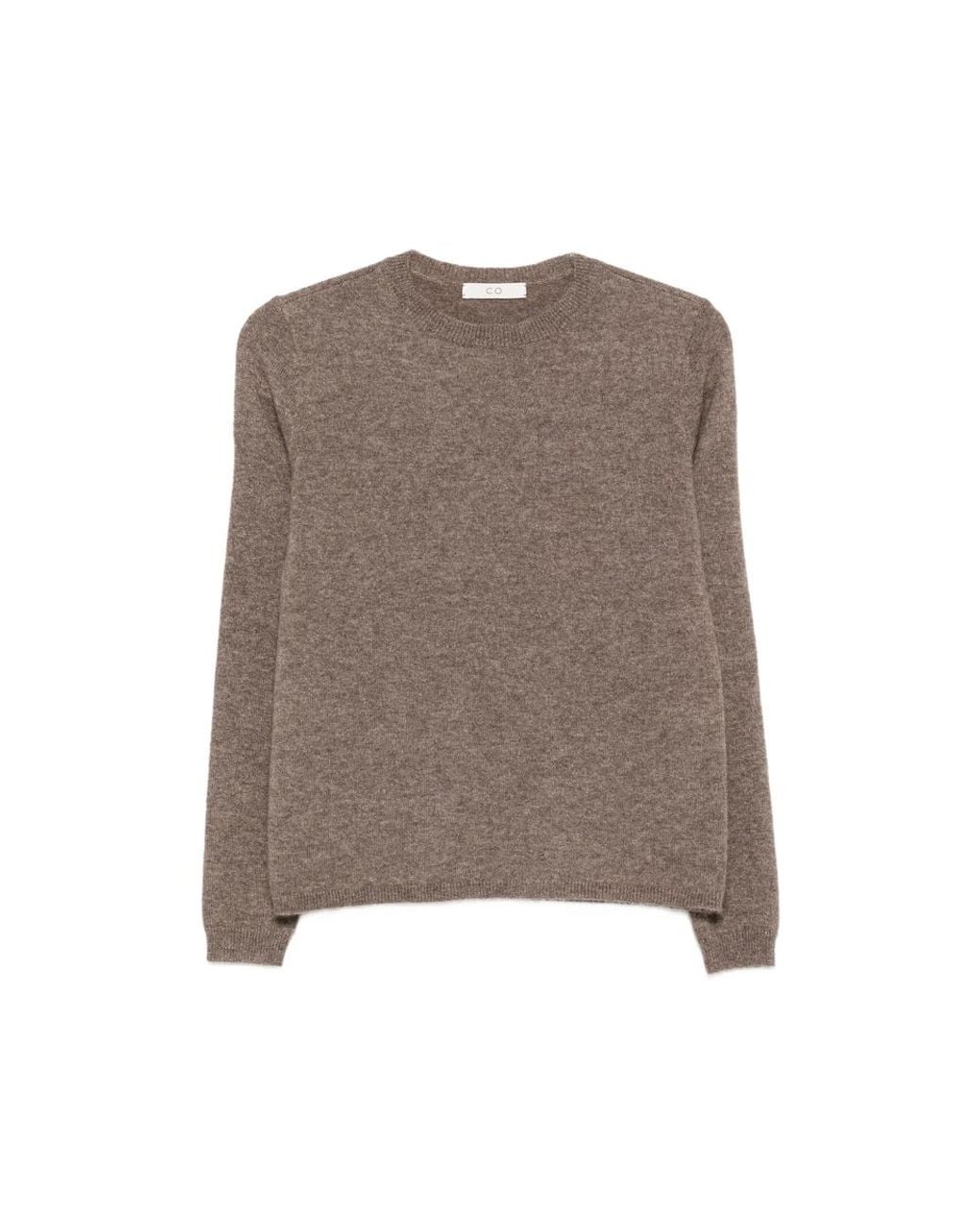 Co. Brown Crew-Neck Long-Sleeve Sweater