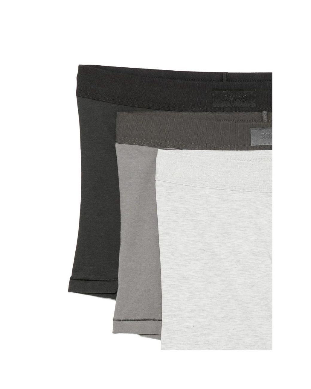 Skims Black Logo-Patch Boxers (Pack Of Three) for men