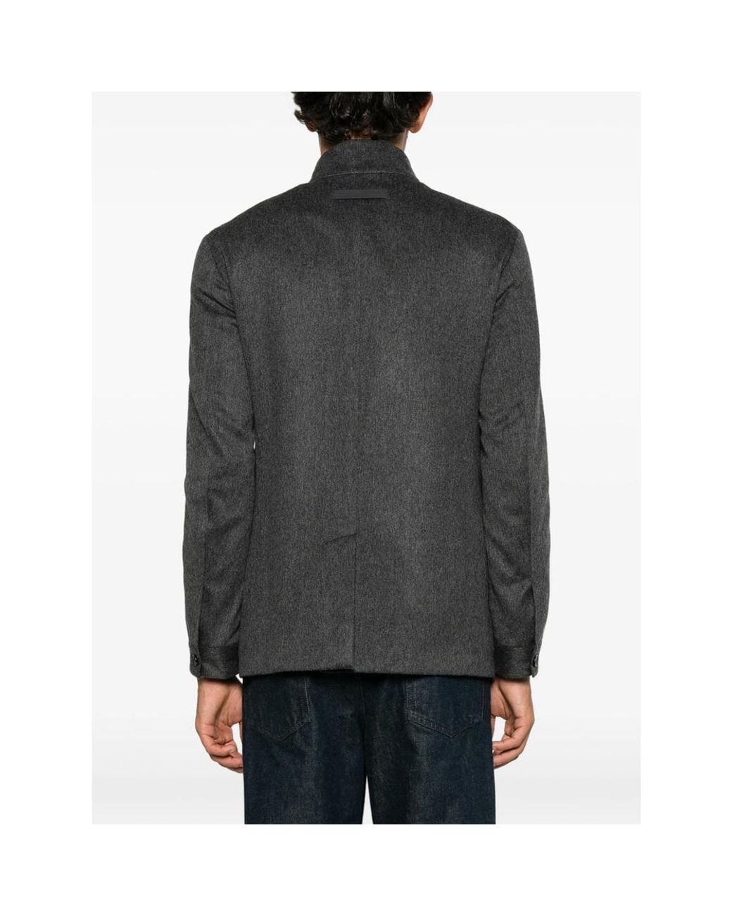 Zegna Gray Coats for men