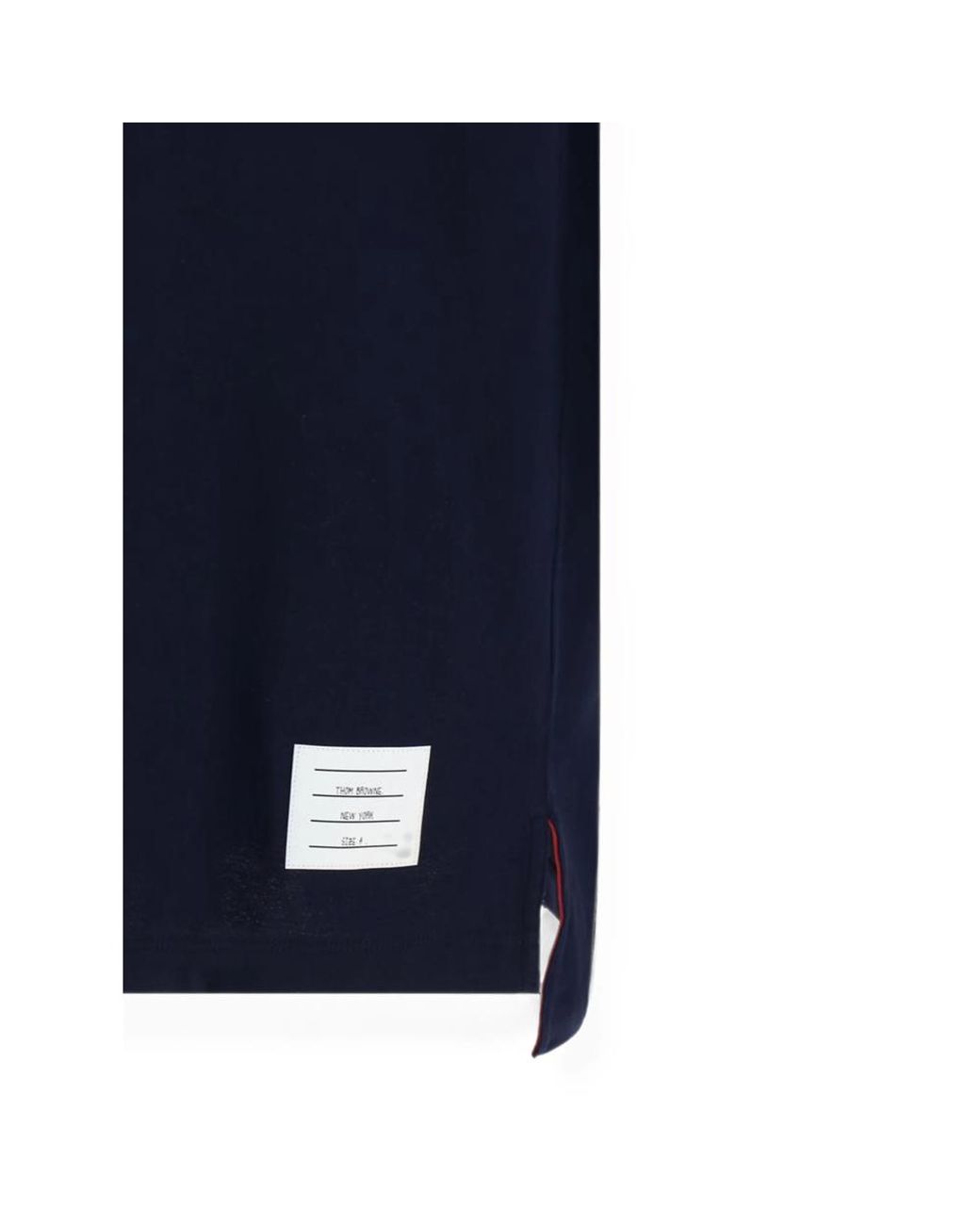 Thom Browne Blue Signature-Stripe Crew-Neck T-Shirt for men