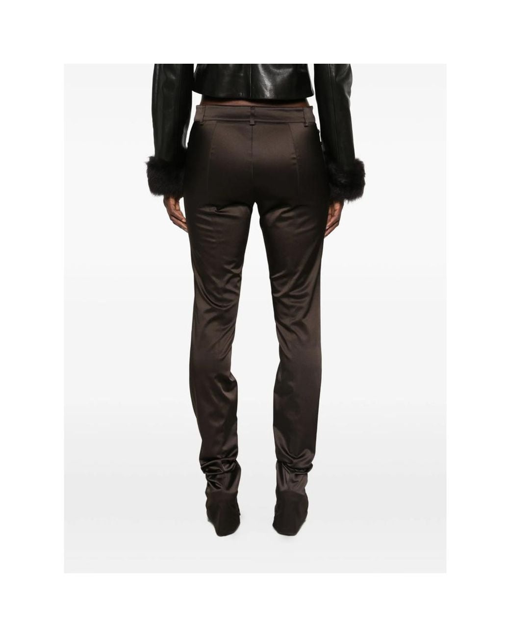 Gucci Black Split-Hem Belt-Loop Trousers