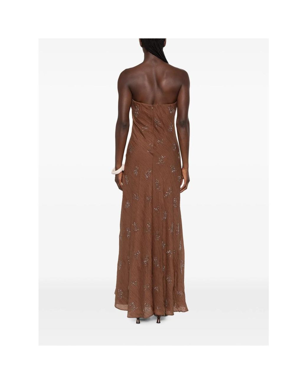 Staud Brown Cassie Maxi Dress