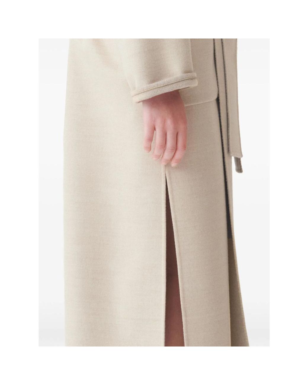 Fabiana Filippi Natural Belted Trench Coat