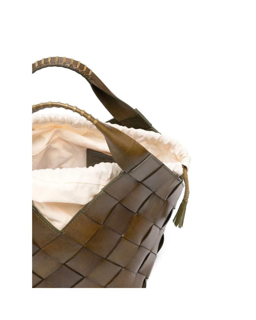 Dragon Diffusion Brown Botteghe Woven Tote Bag