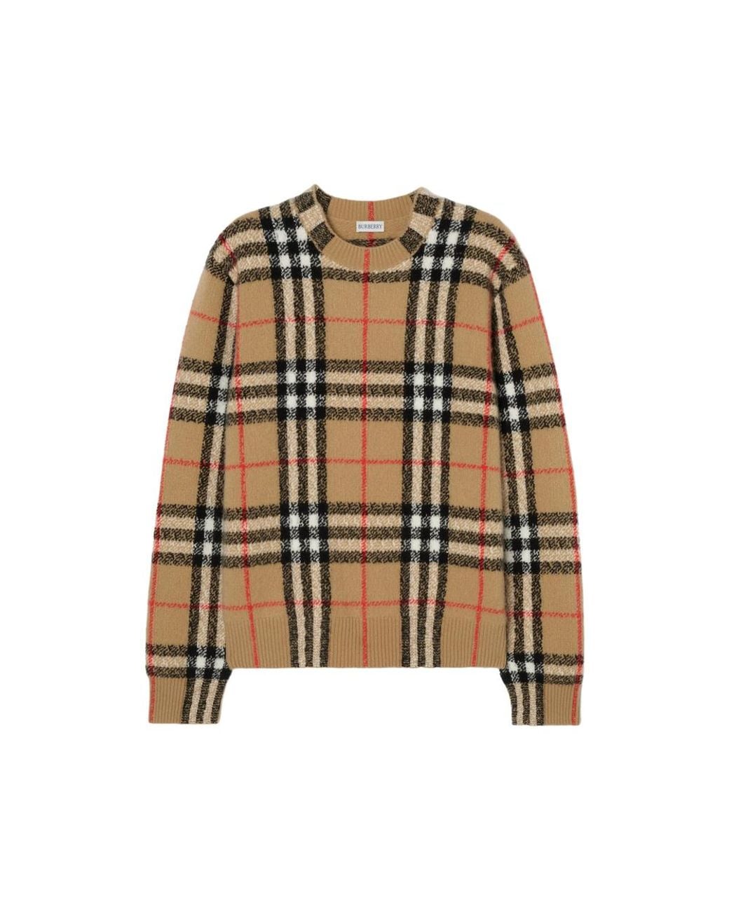 Burberry Natural Check Cashmere Sweater for men