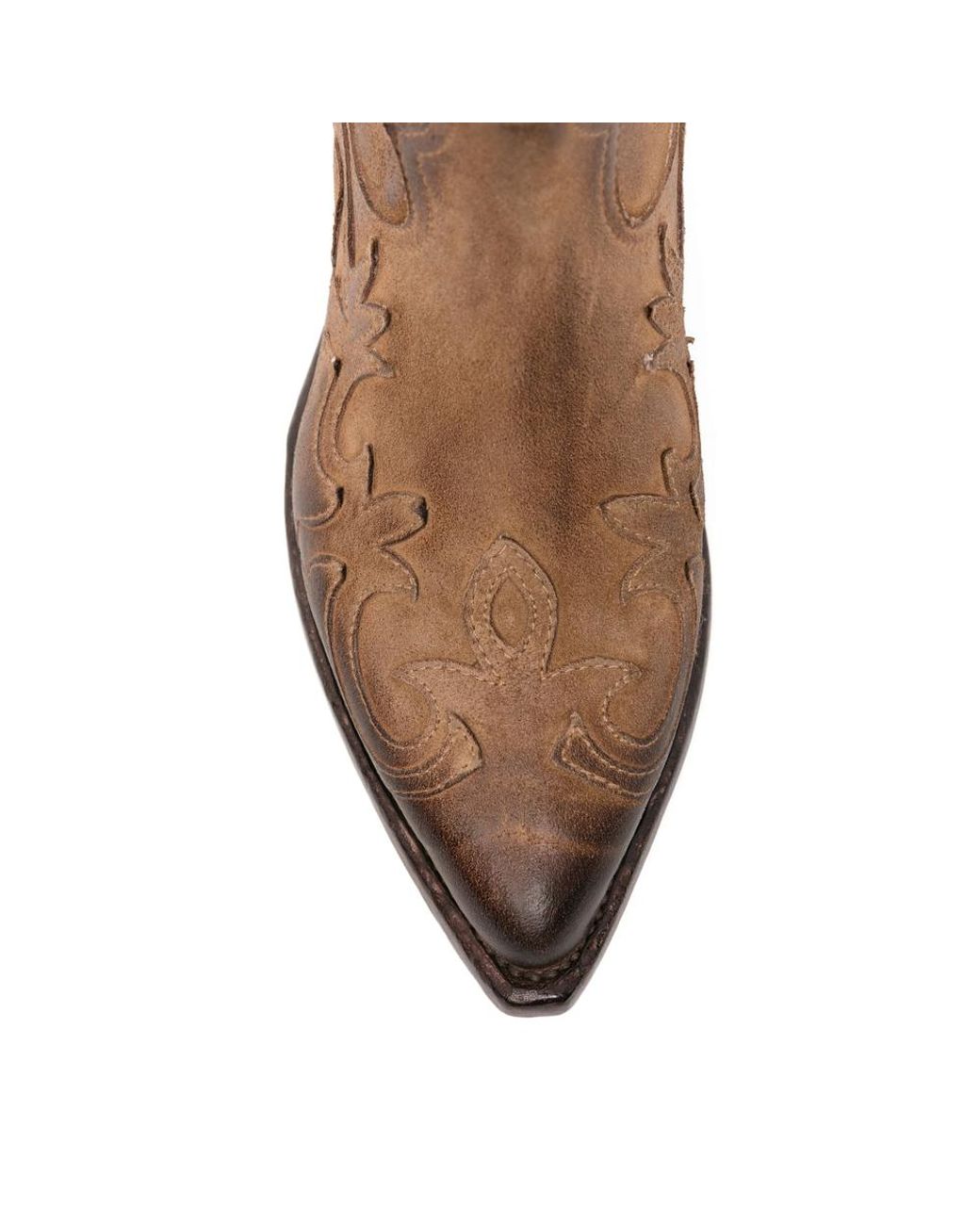 Eraldo Brown Embroidered Western-Style Boots