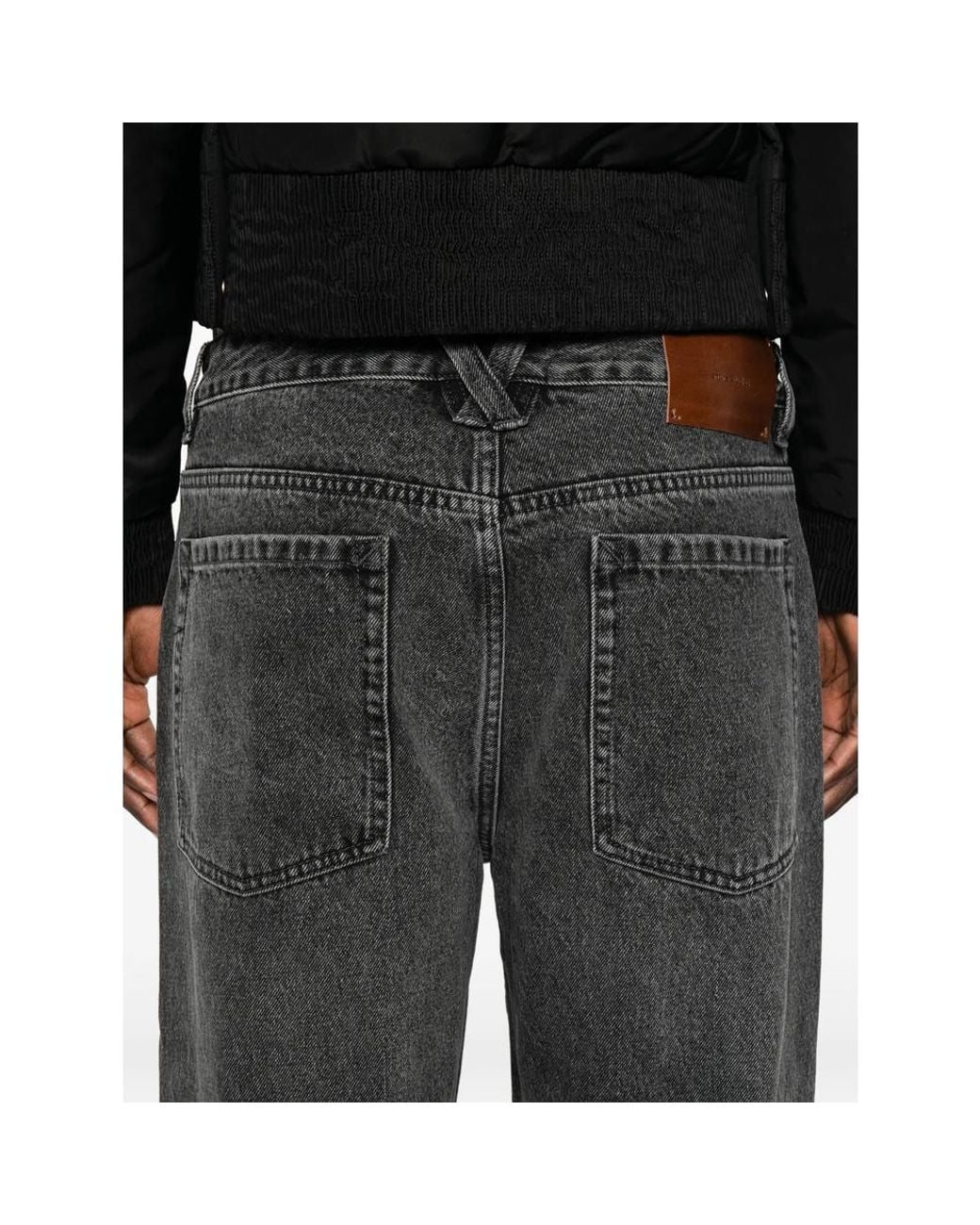 Entire studios Gray Seth Faded-Effect Jeans for men
