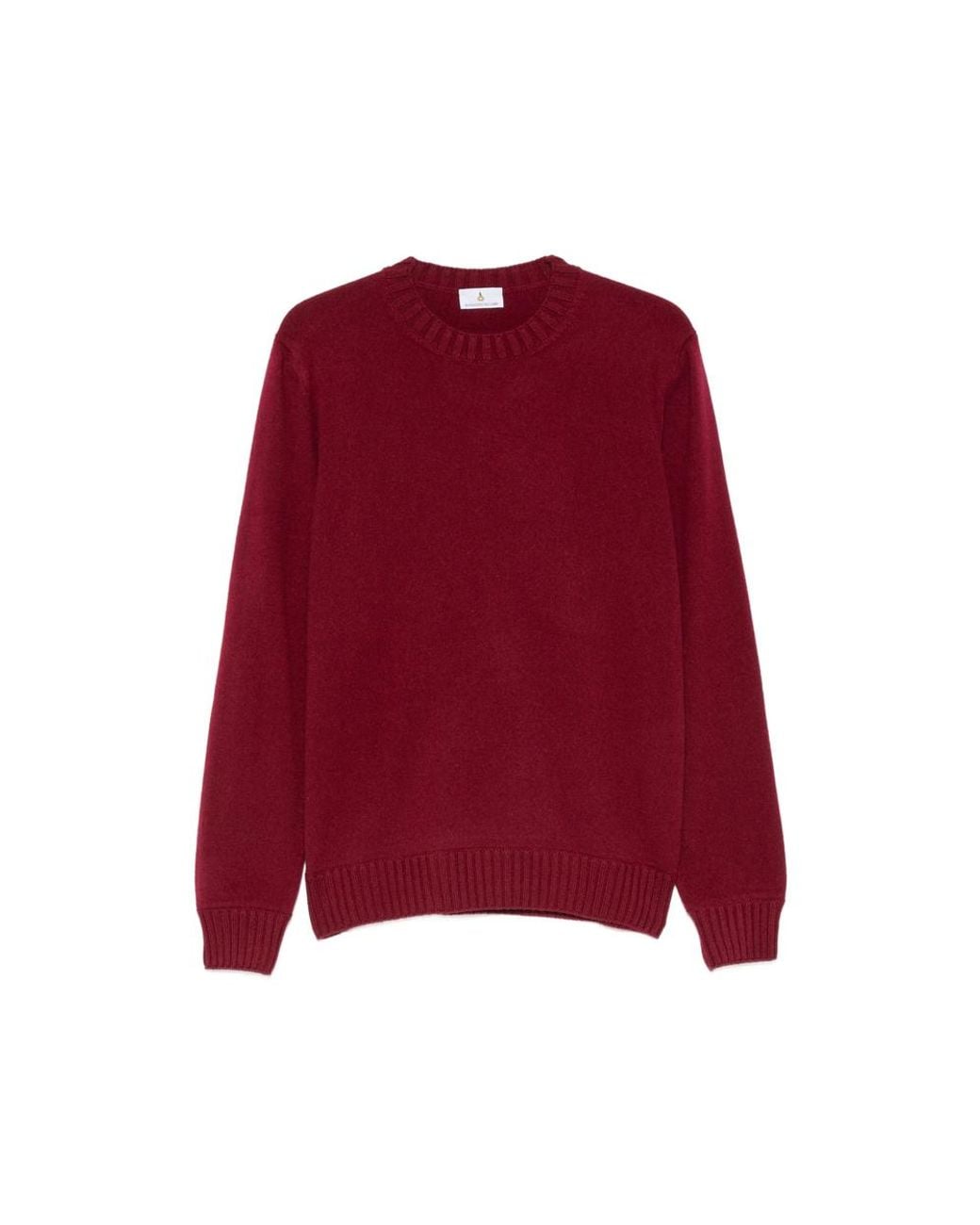 Magazzino Ricambi Red Ribbed-Trim Sweater for men