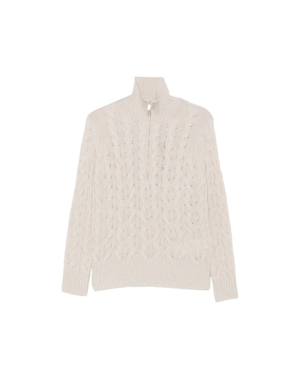 Max Mara White Neutrals Knitwear