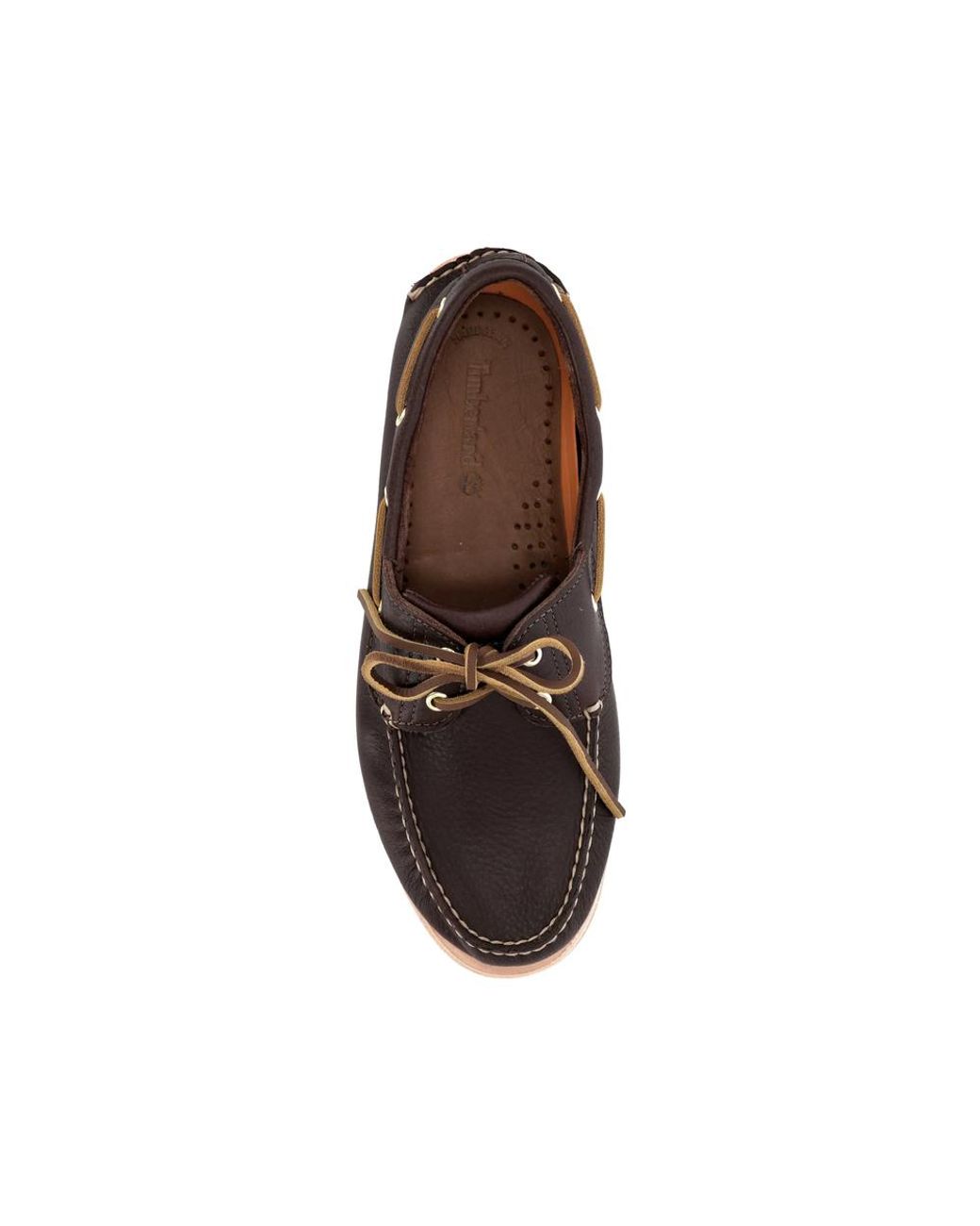 Timberland Brown Boat Shoes Leather for men
