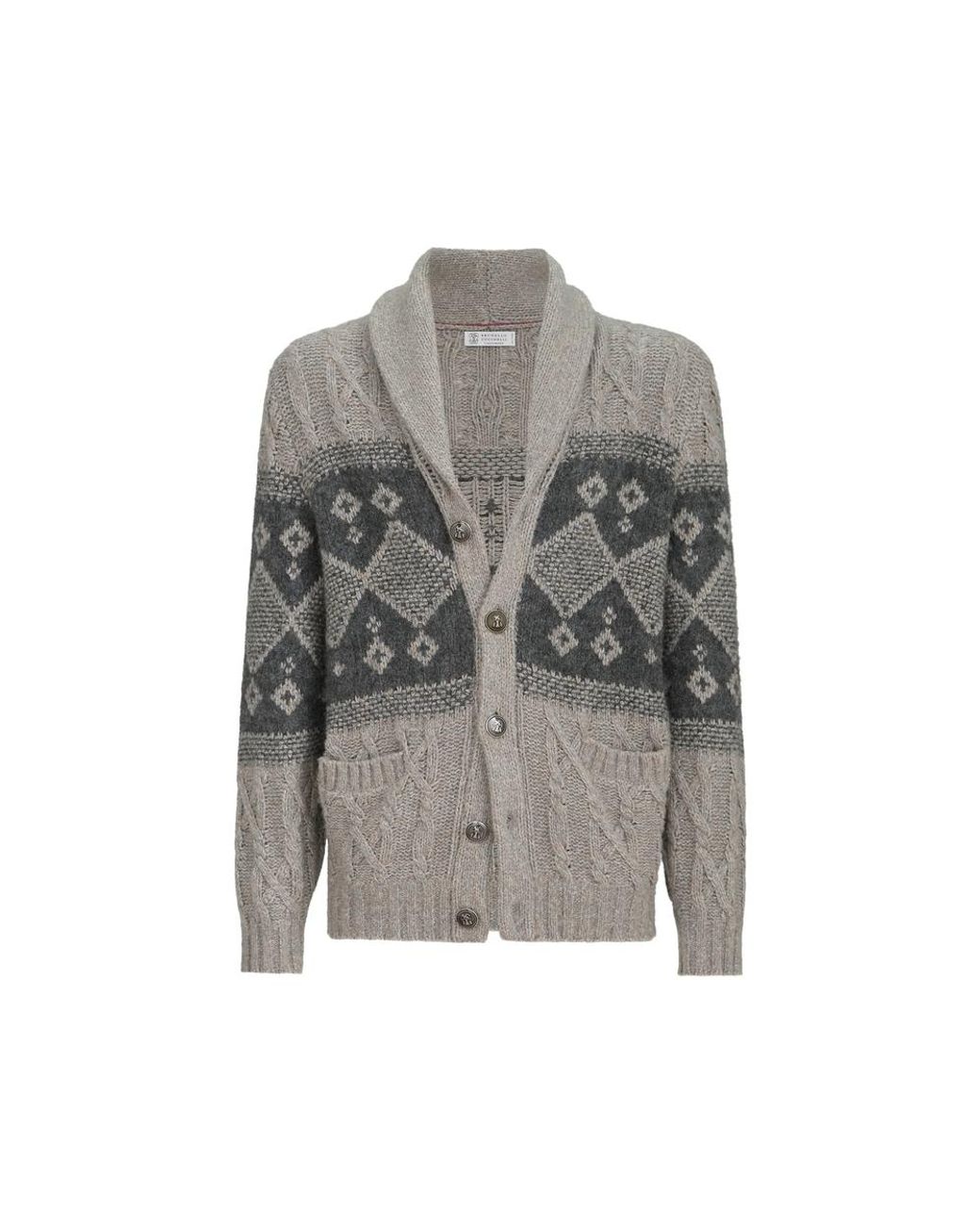 Brunello Cucinelli Gray Sweaters & Knitwear for men