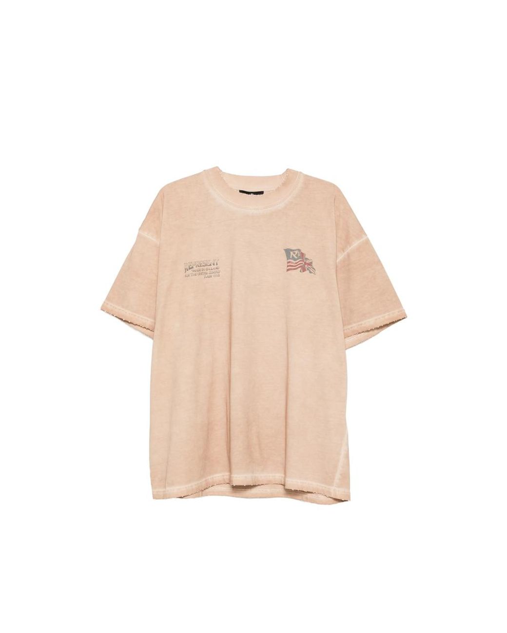 Represent Natural Graphic-Print Distressed T-Shirt for men