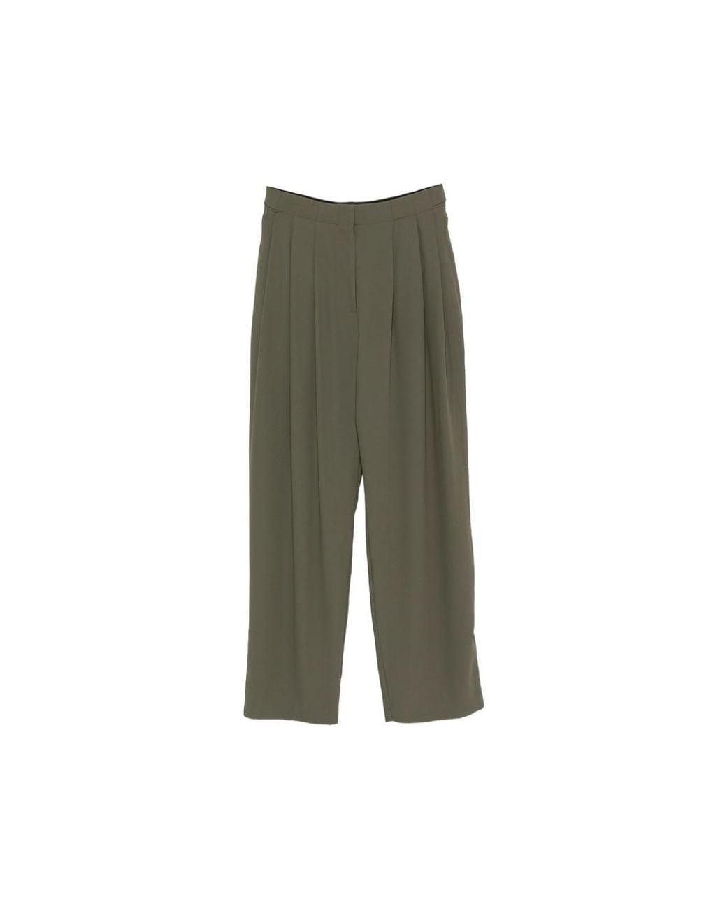 IRO Green Oakland Pleated Wide-Leg Trousers