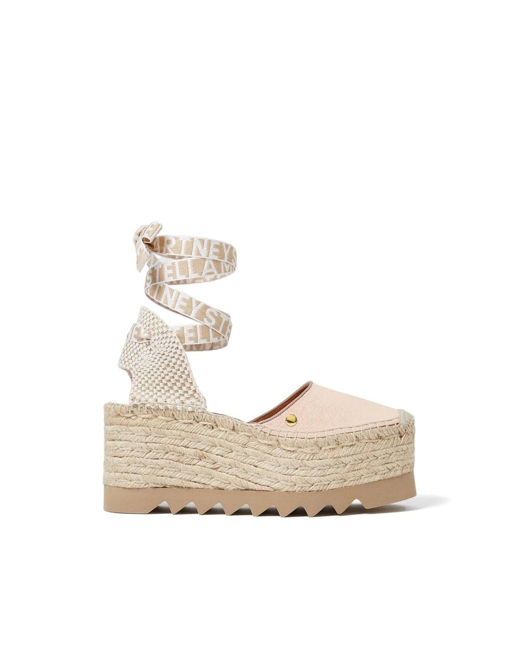 Stella McCartney Natural Gaia Platform Espadrilles