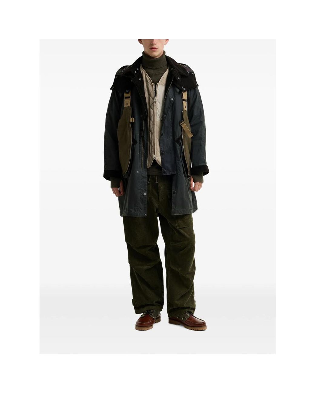 Barbour X Norbit Black Waxed-Cotton Hooded Jacket for men