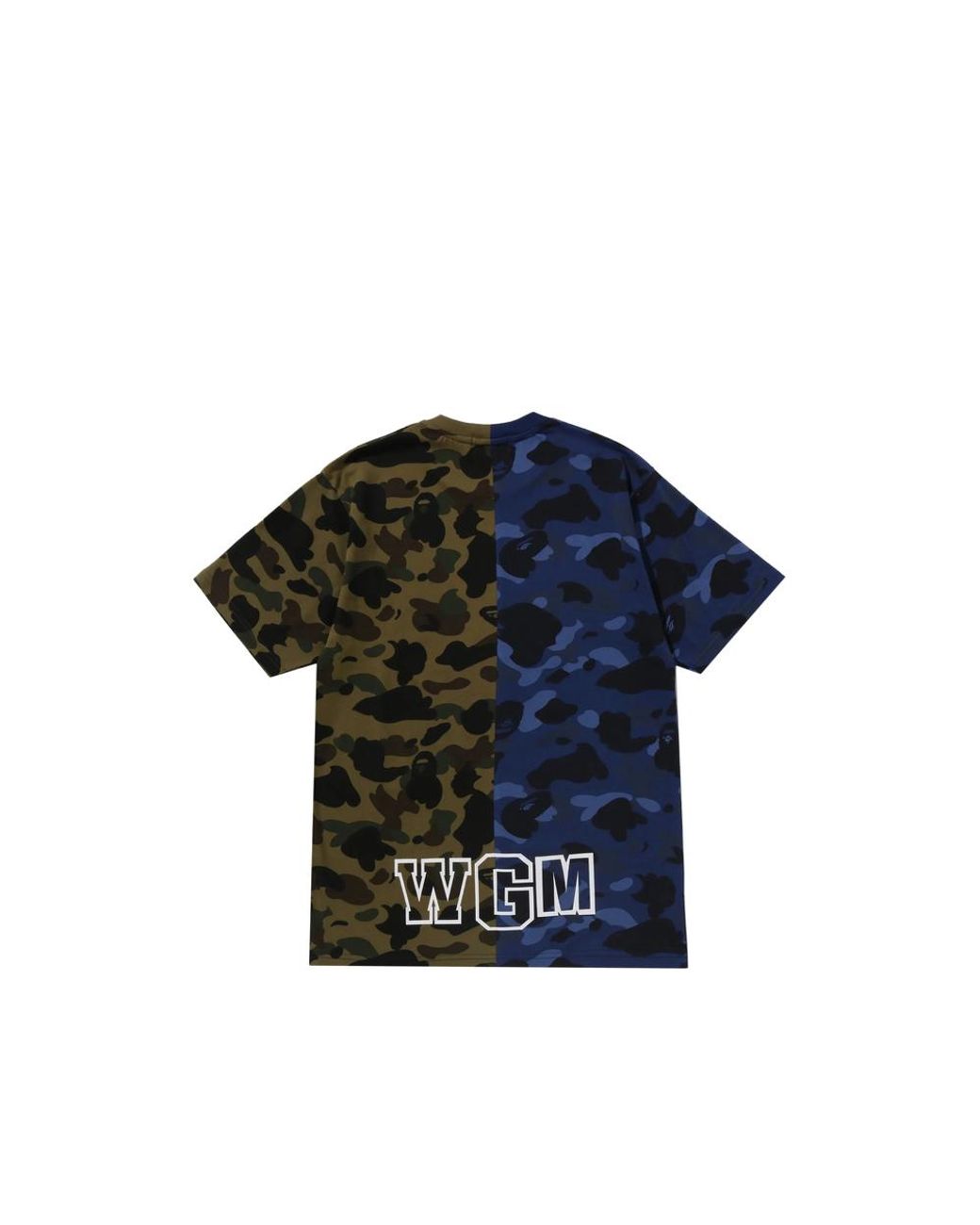 A Bathing Ape Blue T-Shirt Shark Motif for men