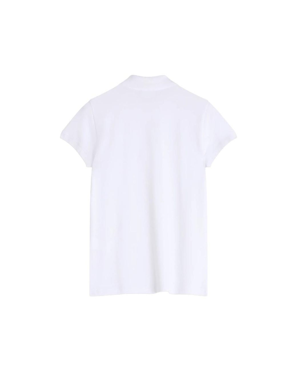 Maison Kitsuné White Fox Patch Polo Shirt for men