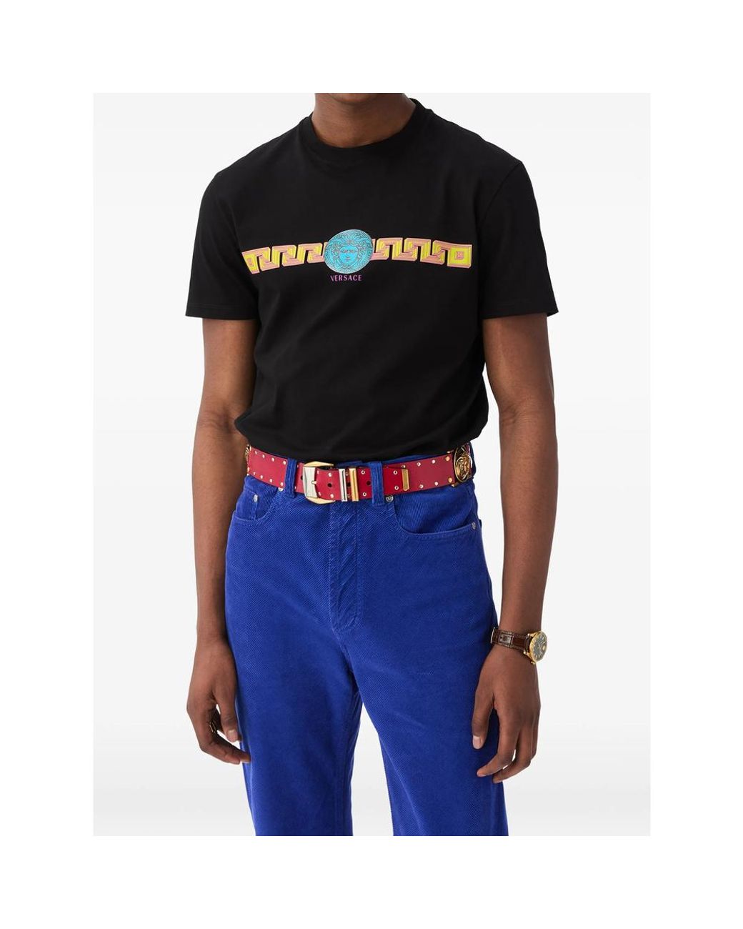 Versace Black T-Shirts & Vests for men