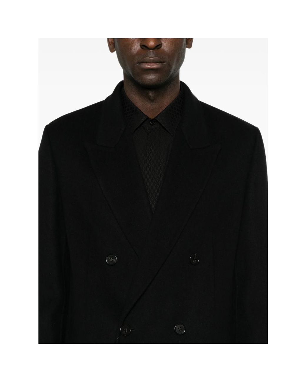 Saint Laurent Black Coats for men