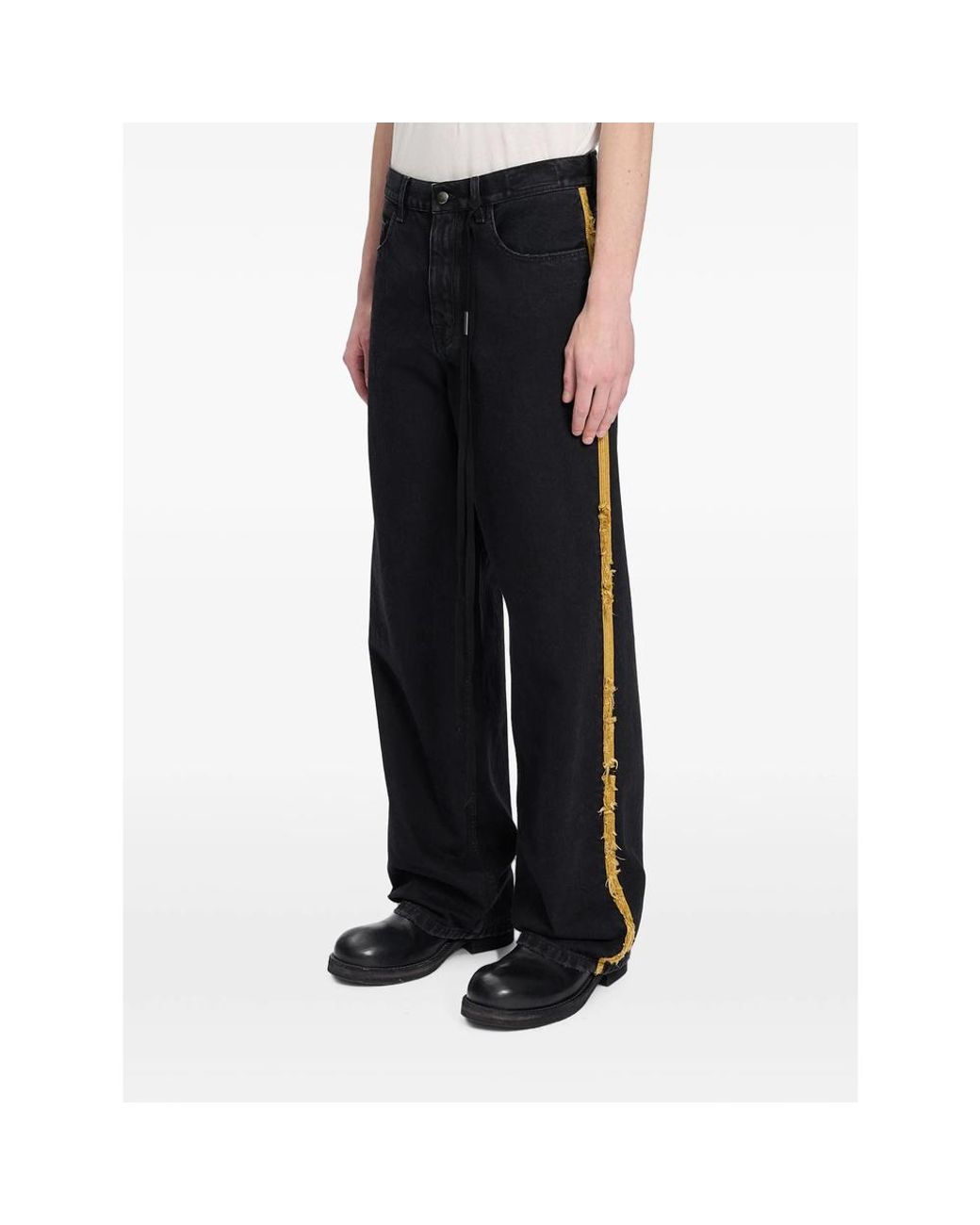 Ann Demeulemeester Black Hanno Loose-Fit Jeans for men
