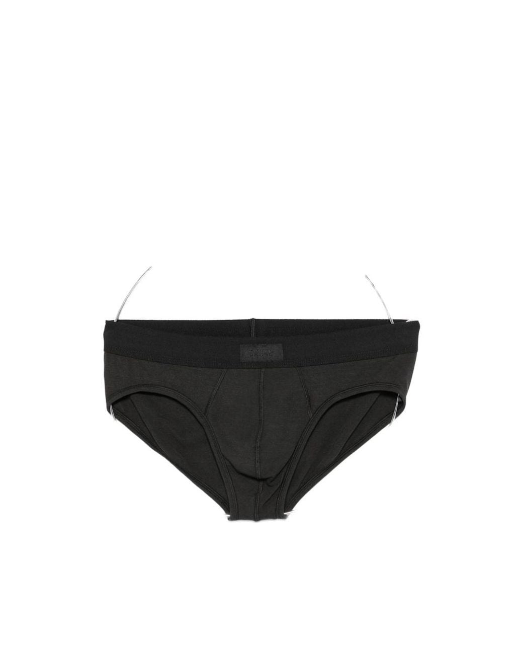 Skims Black Logo-Patch Briefs Pack for men