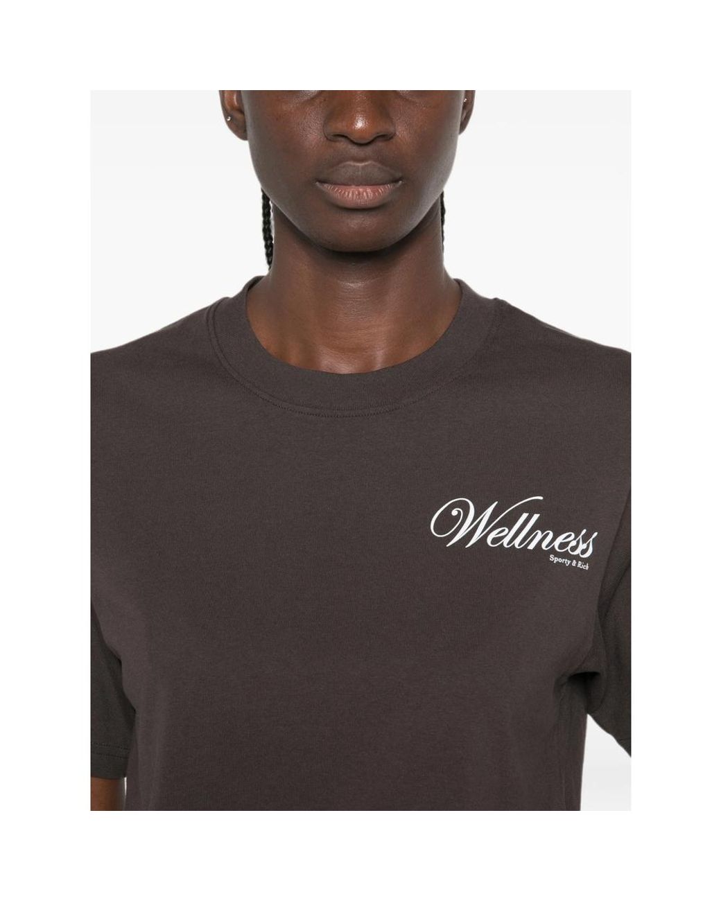 Sporty & Rich Black Soho Cotton T-Shirt