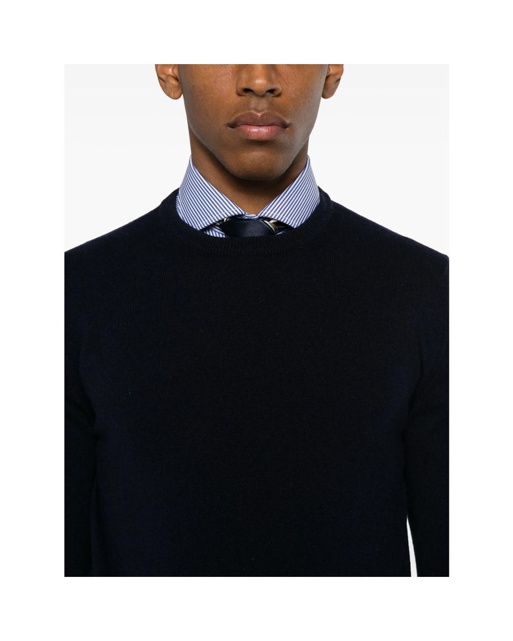 Eraldo Black Crew-Neck Sweater for men