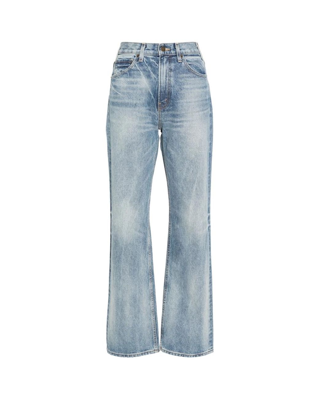 Nili Lotan Blue Mitchell Straight-Leg Jeans