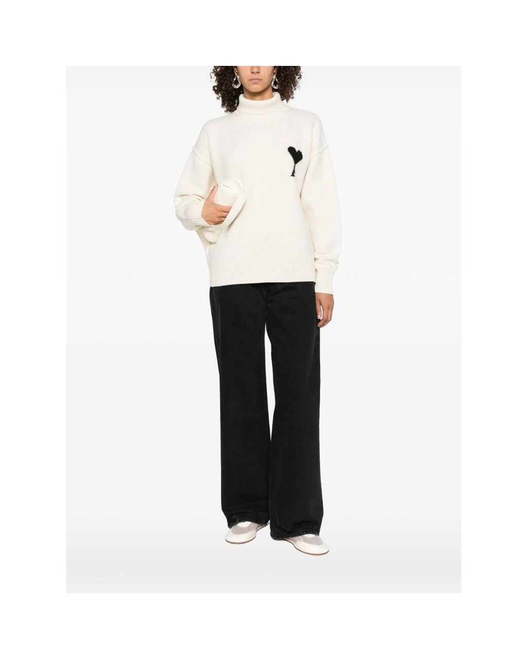 AMI White Neutrals Sweaters & Knitwear for men