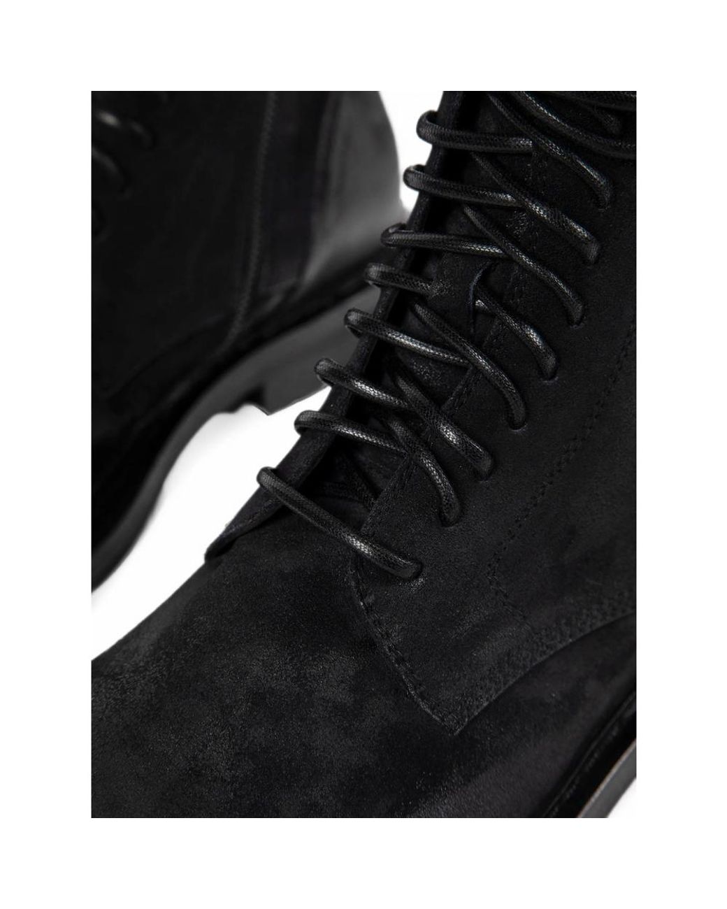 Ann Demeulemeester Black Lace-Up Boots for men