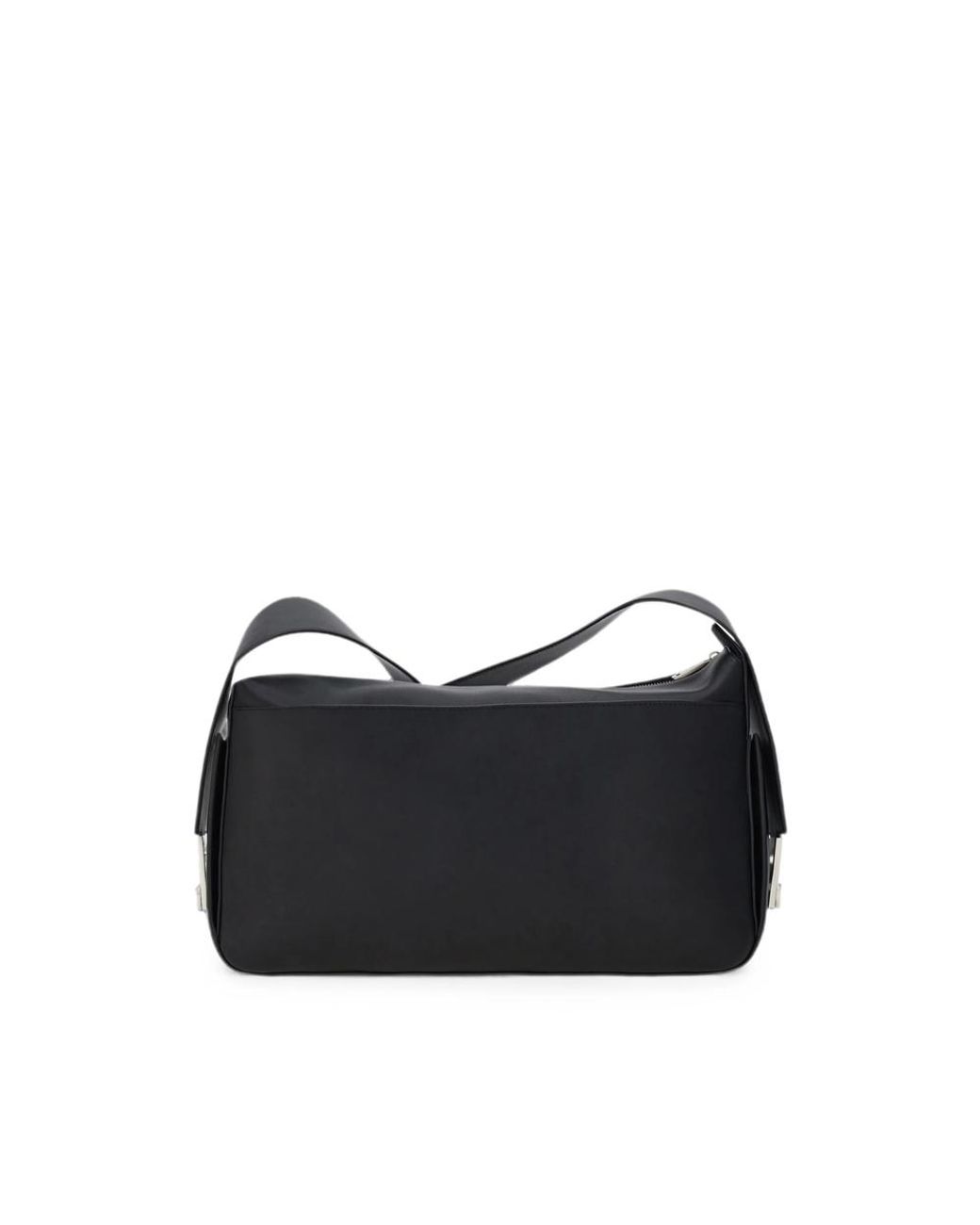 Ferragamo Black Large Hug-Buckle Messenger Bag for men