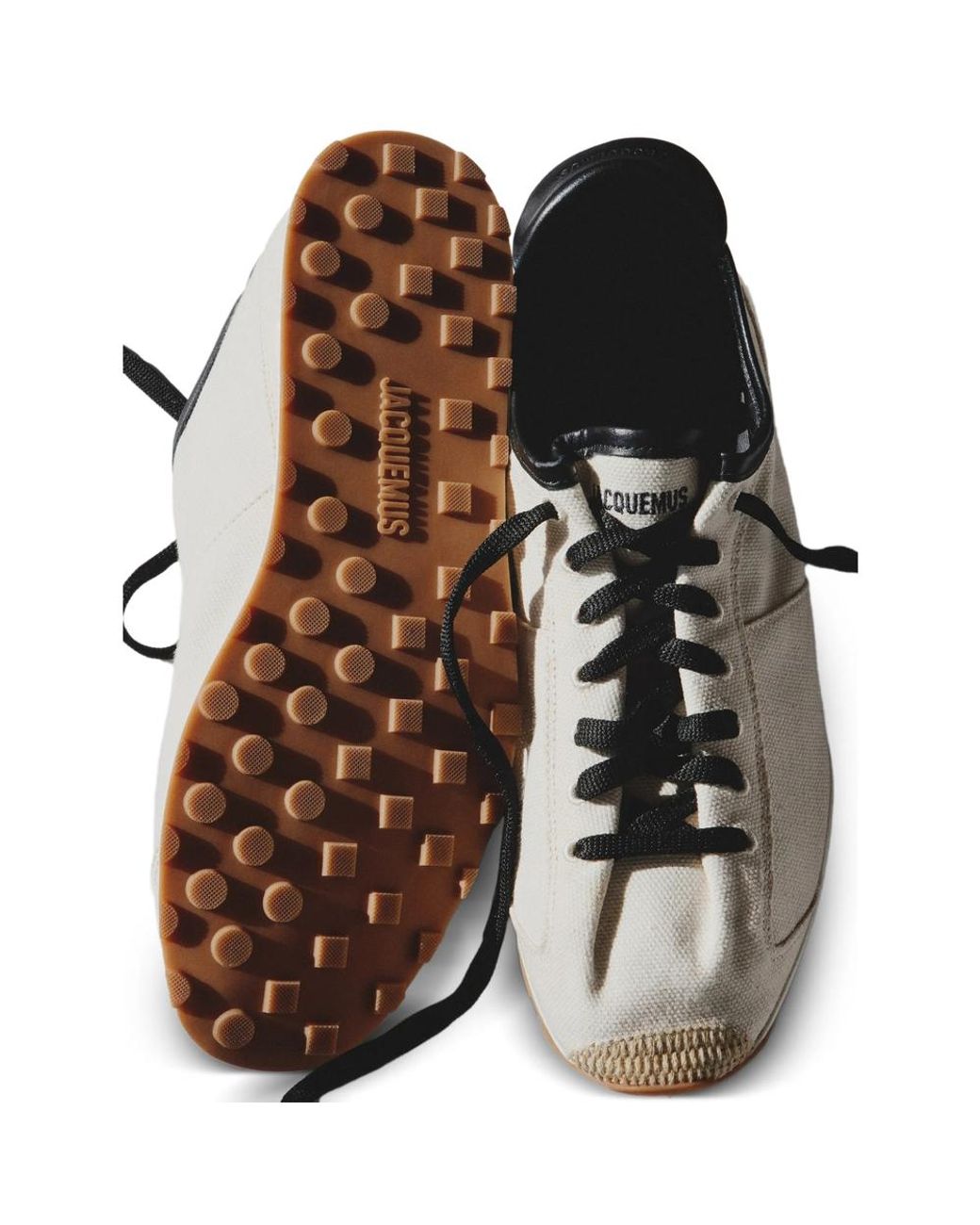 Jacquemus White Sneakers Cotton Canvas for men
