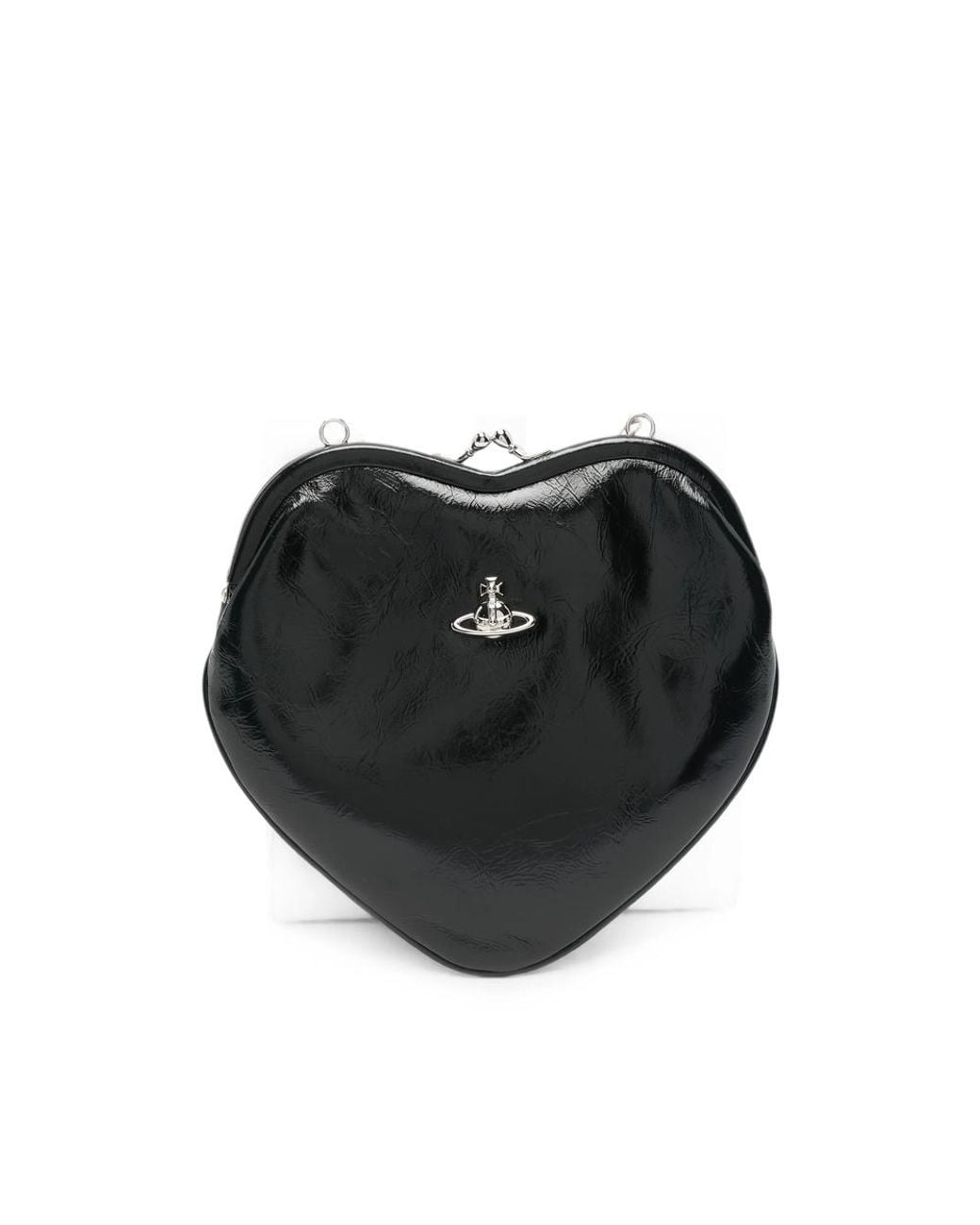 Vivienne Westwood Black Belle Heart Orb-Detail Tote Bag