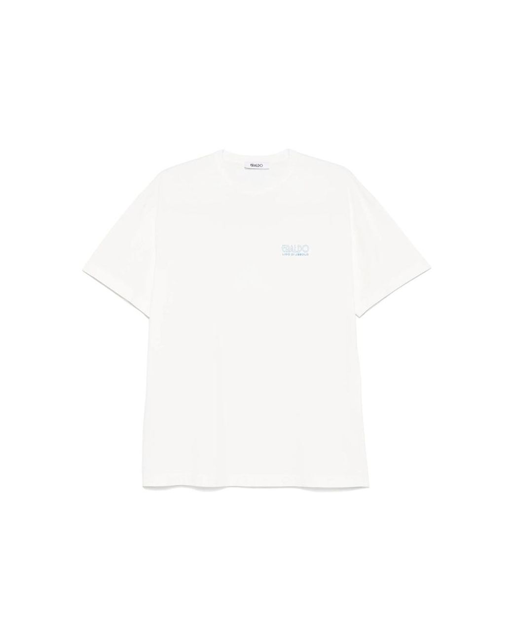 Eraldo White Logo-Print T-Shirt for men