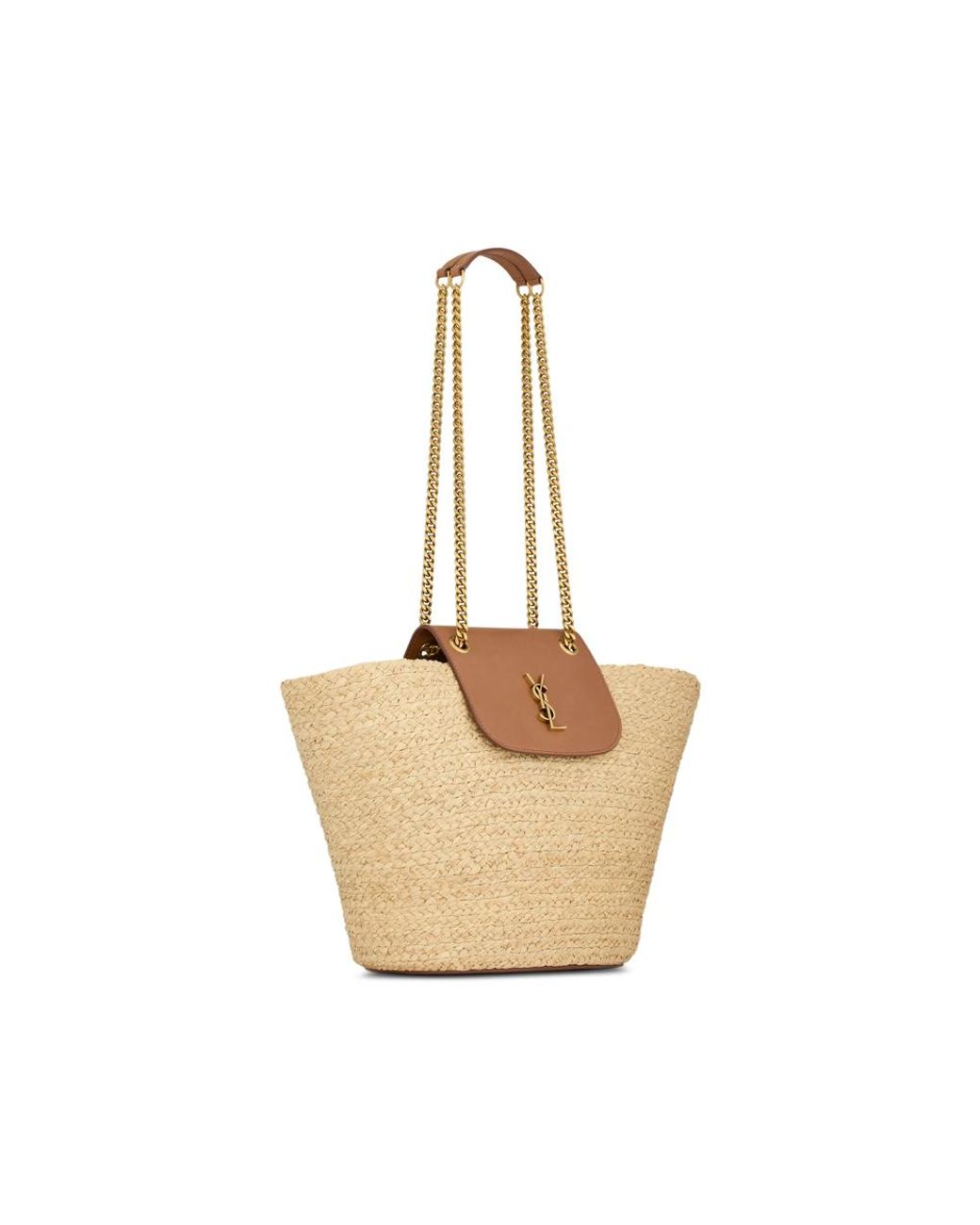 Saint Laurent Natural Manon Basket Bag