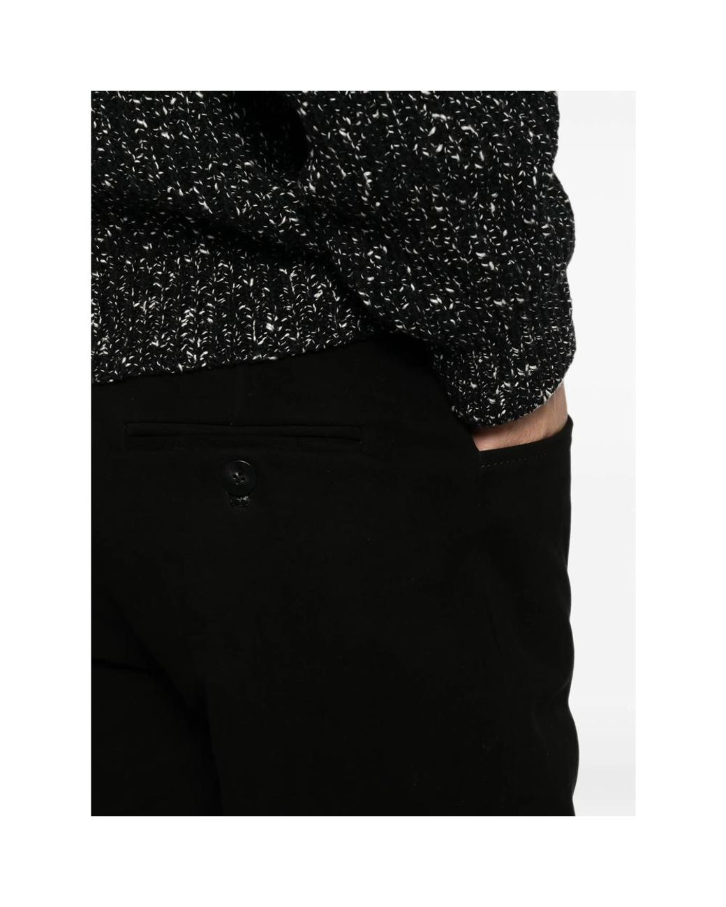 Ernest W. Baker Black Suede Flared Trousers for men