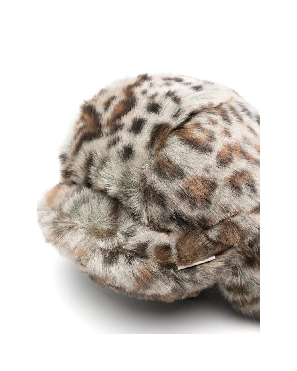 Ruslan Baginskiy Metallic Leopard-Print Trapper Hat