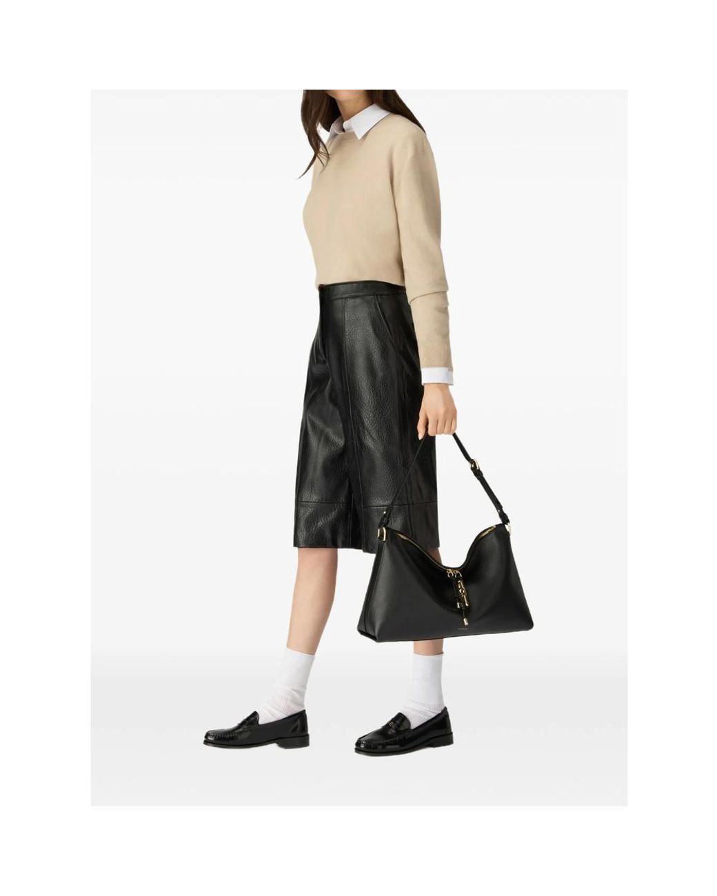 Furla Black Debby Shoulder Bag M
