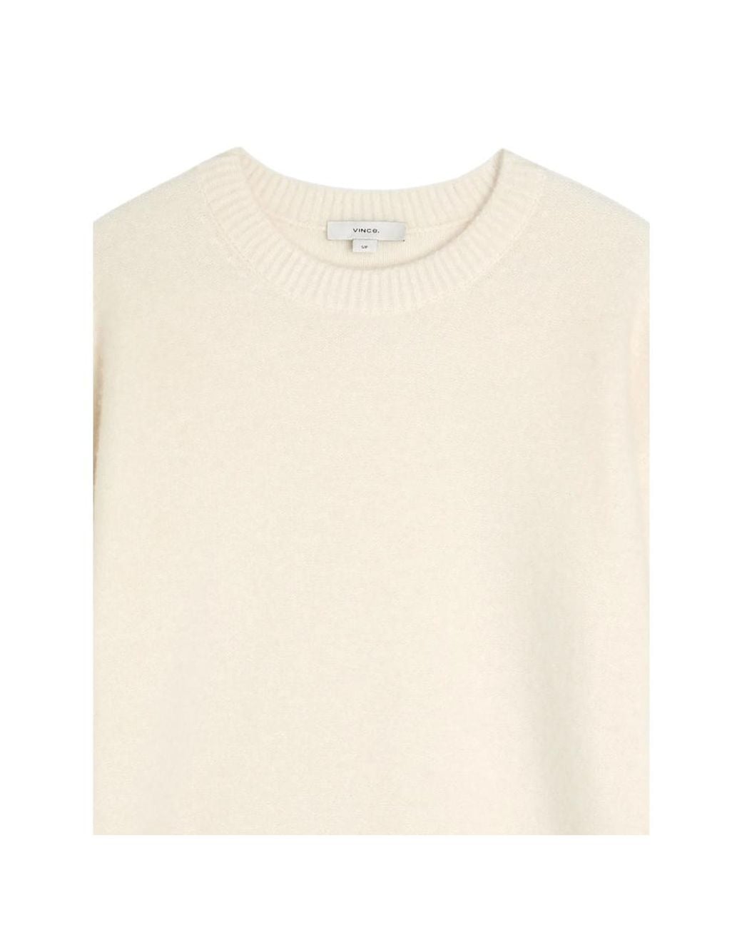 Vince Natural Crew Neck Cashmere Sweater