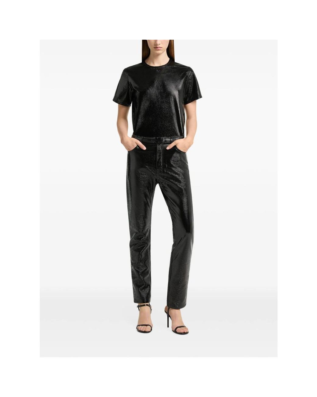 Courreges Black Vinyl Top