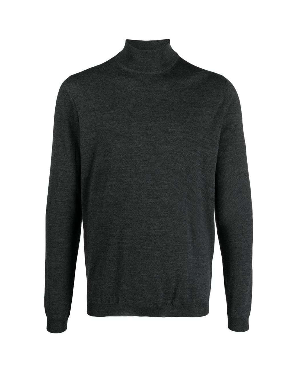 GOES BOTANICAL Black Roll-Neck Knit Jumper for men